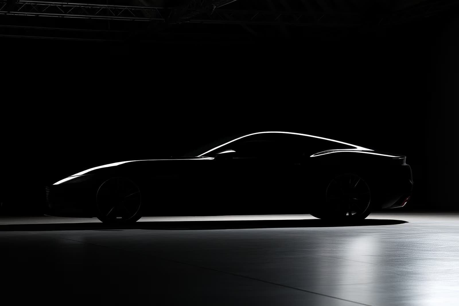 Egy Porsche sportautó parkolt a cég zuffenhauseni gyára előtt, Stuttgart közelében, napsütéses napon.